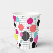Memphis polka dots Papiertasse Pappbecher (Rechts)