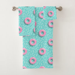 Memphis Polka Hoops Badhandtuch Set