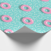Memphis Polka Hoops Geschenkpapier (Ecke)