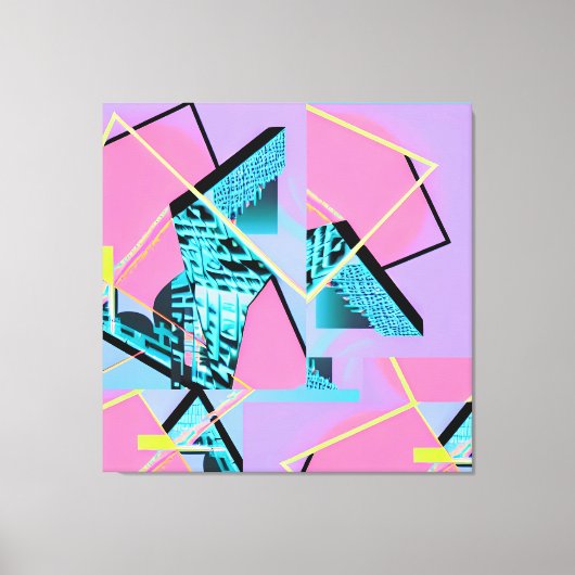 Memphis Pong Exchange Leinwanddruck (Vorderseite)