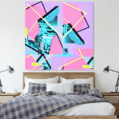 Memphis Pong Exchange Leinwanddruck (Insitu (Schlafzimmer))