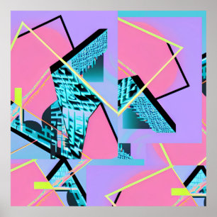 Memphis Pong Exchange Poster