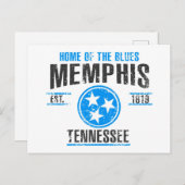 Memphis Postkarte (Vorne/Hinten)