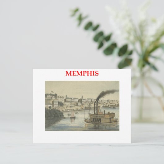 Memphis Postkarte (Stehend Vorderseite)