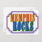 Memphis Rocks Postkarte (Vorne/Hinten)