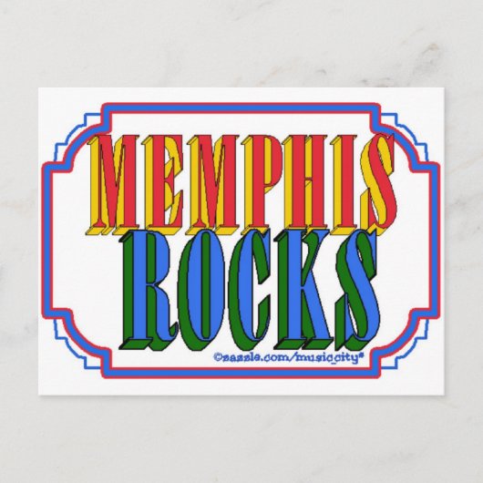 Memphis Rocks Postkarte (Vorderseite)