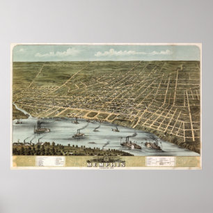Memphis (Ruger) - 1870 BigMapBlog.com Poster