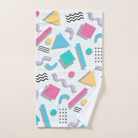 Memphis Shapes Badhandtuch Set (Handtuch)