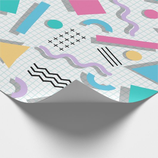 Memphis Shapes Geschenkpapier (Ecke)