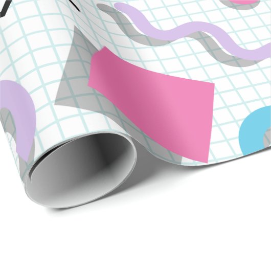 Memphis Shapes Geschenkpapier (Rolleneckpunkt)