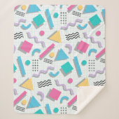 Memphis Shapes Sherpadecke (Vorderseite)