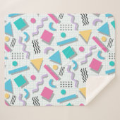 Memphis Shapes Sherpadecke (Vorderseite (Horizontal))