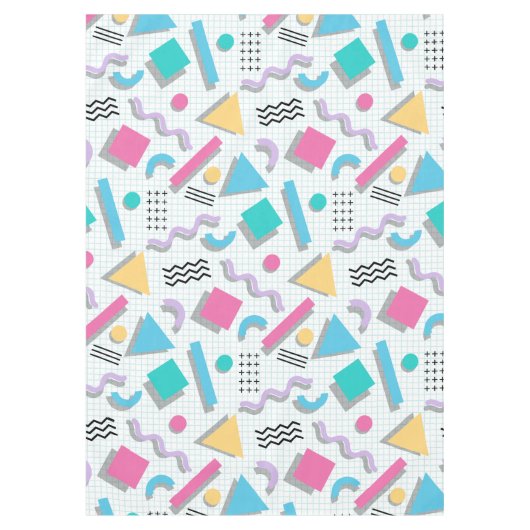 Memphis Shapes Tischdecke (Vorderseite)