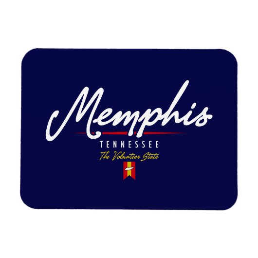 Memphis-Skript Magnet (Horizontal)