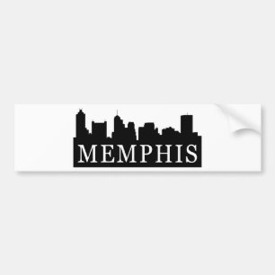 Memphis-Skyline Autoaufkleber