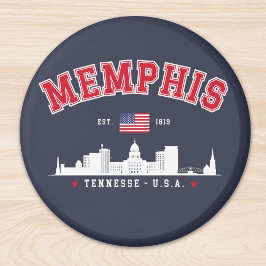 Memphis Skyline – Est. 1819 Southern Pride" Magnet