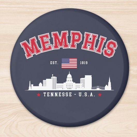 Memphis Skyline – Est. 1819 Southern Pride" Magnet
