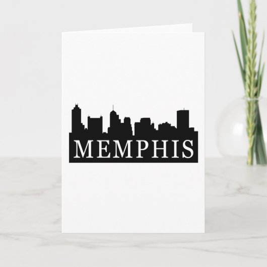 Memphis-Skyline Karte (Vorderseite)