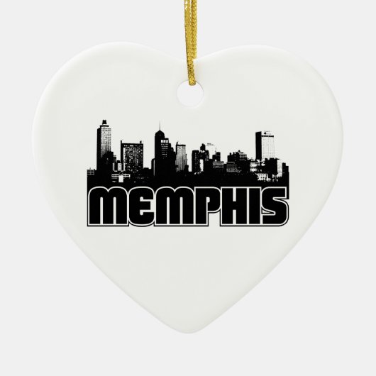 Memphis-Skyline Keramikornament (Vorne)