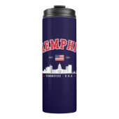 Memphis Skyline Modern Skyline City Thermosbecher (Vorderseite)