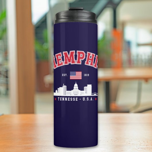 Memphis Skyline Modern Skyline City Thermosbecher