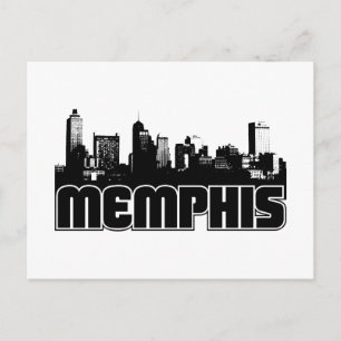 Memphis Skyline Postkarte