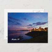 Memphis Skyline Postkarte (Vorne/Hinten)