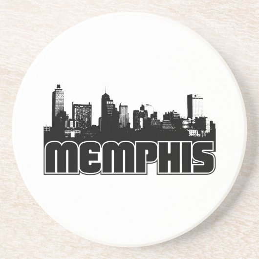 Memphis-Skyline Untersetzer (Vorne)