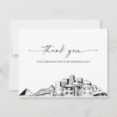 Memphis Skyline Wedding Foto Danke Karte (Vorderseite)