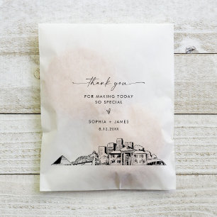 Memphis Skyline Wedding Vielen Dank für Ihre Unter Geschenktütchen