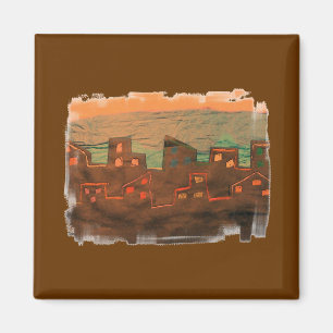 Memphis-Sonnenaufgang-Magnet Magnet