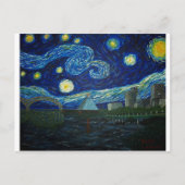 "Memphis Starry Night" von Jack Lepper Postkarte (Vorderseite)