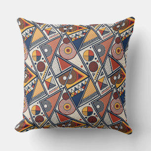 Memphis-Stil geometrische Formen und Linien Muster Kissen