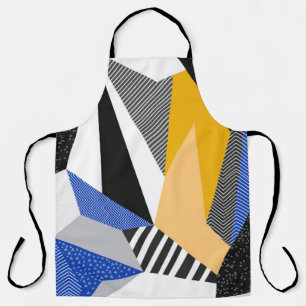 Memphis-Stil: Kreativer geometrischer Collage. Schürze