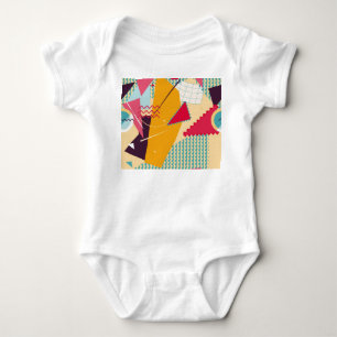Memphis-Stimmung: Retro-Geometrie-Trend Baby Strampler