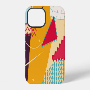 Memphis-Stimmung: Retro-Geometrie-Trend iPhone 12 Hülle