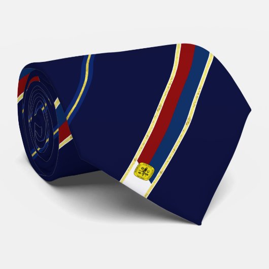 Memphis stripes-Flag Krawatte (Gerollt)