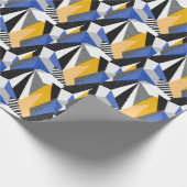 Memphis Style: Creative Geometric Collage. Geschenkpapier (Ecke)