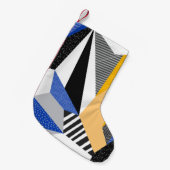 Memphis Style: Creative Geometric Collage. Kleiner Weihnachtsstrumpf (Vorderansicht (hängend))