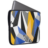 Memphis Style: Creative Geometric Collage. Laptopschutzhülle (Vorne Rechts)