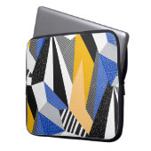 Memphis Style: Creative Geometric Collage. Laptopschutzhülle (Vorderseite Links)