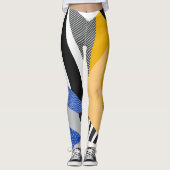 Memphis Style: Creative Geometric Collage. Leggings (Vorderseite)