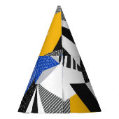 Memphis Style: Creative Geometric Collage. Partyhütchen (Rückseite)