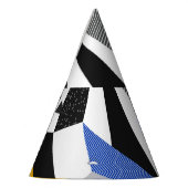 Memphis Style: Creative Geometric Collage. Partyhütchen (Links)