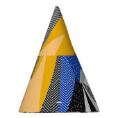 Memphis Style: Creative Geometric Collage. Partyhütchen (Rechts)