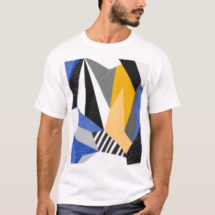 Memphis Style: Creative Geometric Collage. T-Shirt