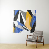 Memphis Style: Creative Geometric Collage. Wandteppich (Beispiel)