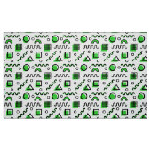 Memphis Style Geometric Pattern 110719 - Green Stoff (Fat Quarter (45,7 x 55,9 cm))