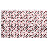 Memphis Style Geometric Pattern 110719 - Rot Stoff (Yard (91,4 cm))