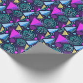 Memphis Style Geometric Shapes Geschenkpapier (Ecke)